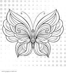 Butterfly premium coloring page for adults ,printable original artwork grayscale. Butterfly Colouring Page Coloring Pages Printable Com