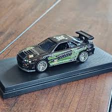 Hot Wheels Custom Nissan Skyline GTR R34 Monter ken block Play Vehicles
