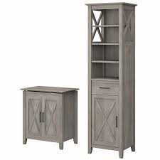 Key West Tall Linen Cabinet And Laundry Hamper In Gray Engineered Wood Kws037dg This modern country style storage cabinet laundry hamper from homcom presents a durable, stylish, and convenient addition to a wide variety of home bathroom, bedroom, or laundry room spaces.