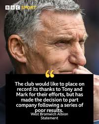 Tony Mowbray's departure leaves West Bromwich Albion searching for their  seventh permanent manager in less than six years. Latest:  https://bbc.in/42EEk1D
