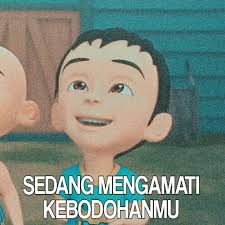 Gambar kepala upin ipin format png artseluler. Meme Upin Ipin Memes
