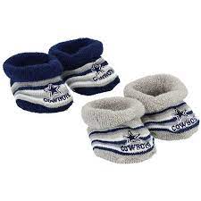 Infant For Bare Feet Dallas Cowboys 2 Pack Stripe Booties Set