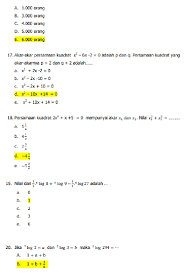 Soal Un Smk Matematika 2019 Dan Pembahasannya Ilmusosial Id