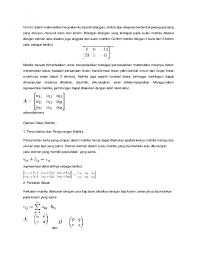 Check spelling or type a new query. Doc Materi Matrik Syah Roni Academia Edu