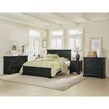 Ambia platform configurable bedroom set. Osp Home Furnishings Farmhouse Basics King Bedroom Set With 2 Nightstands And 1 Dresser In Rustic Black Finish 7 Ctn Walmart Com Walmart Com