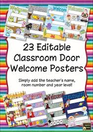 Classroom Door Welcome Signs Worksheets Teaching Resources