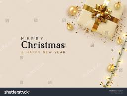 Holiday Background Merry Christmas And Happy New Year Xmas Design With Realistic Objects Holiday Background Merry Christmas And Happy New Year Merry Christmas