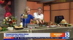 Jessica Holmes Shares Her Recipe For White Chicken Chili With Sweet Potato And Bacon Ktla Thanksgiving Menu Eggless Cookie Dough Recipe Eggless Cookie Dough
