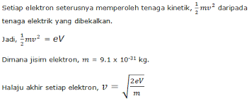 Anda boleh rujuk pada gambar bagi formula pengiraan tambun tanah. Fizik 4 5 Tenaga Kinetik Halaju Elektron Dalam Tiub Sinar Katod