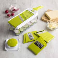 Find good stuf for cleaning, decorating, laundry and your kitchen. Ksp Chef S Mate Mandoline Slicer And Grater Set Of 7 Green Kitchen Stuff Plus
