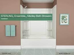 Shower enclosures normally come complete with one or more panels that 'enclose' the shower area. Installation Sterling Ensemble Medley Youtube