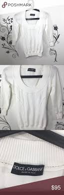 Dolce Gabbana White Sweater Size 2 38 Womens Dolce And