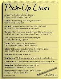 3 zodiac signs most attracted to cancer. Pick Up Lines The Zodiac Signs Would Use