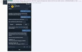 Just use the @botname command to summon the bot. S Pore Telegram Bot Suggests Dishes Cafes Nearby So You Can Decide What To Eat For Lunch Laptrinhx News