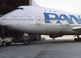 Pan Am Boeing 747 121 Registered N747pa Named Clipper Juan T Trippe Being Towed Into The Hangar Pan American Pan American Airlines Pan American Airways