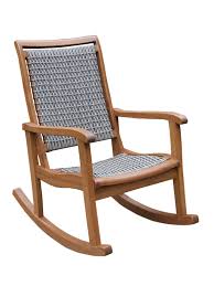 Resin Wicker Eucalyptus Rocking Chair Gardeners Com Wicker Rocking Chair Patio Rocking Chairs Outdoor Rocking Chairs