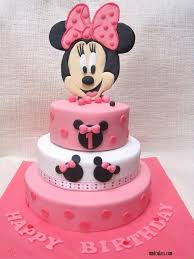 Minnie Mouse Birthday Ideas For 2 Year Old Daughter Mom Daughter Cakes 3 Tiered Minnie Mouse Cake For 1st Birthday Minnie Mouse Birthday Cakes Minnie Mouse Cake Minnie Cake