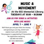 Spring Music & Movement @ The Bill Memorial Library