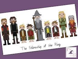 Maybe you would like to learn more about one of these? Lord Of The Ring Inspired Fellowship Of The Ring Cross Stitch Pdf Pattern Instant Download