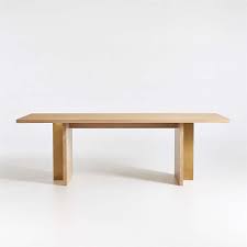 If you are looking to seat a group of 8 people then 8 chairs can cost you £800 or so from us but if you chose a pair of matching indoor benches the price is likely to be less than half this which offers huge savings, savings which could be even further. Paradox Natural Oak Dining Table Crate And Barrel