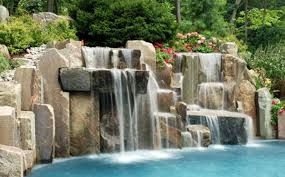 Air mancur taman alam, taman, air, lanskap, batu, air mancur, arsitektur, air mancur, alam, aliran, batu, di luar ruangan, ekologi. Desain Kolam Renang Dengan Air Mancur Fumida Pool
