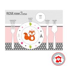 Epingle Sur Set De Table Enfant