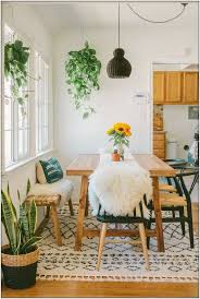 Dining room with birch screen and adelman chandelier. 103 A Mixture Of Modern Bohemian And Industrial Style Of The Middle Of The Century 17 Hometw Boho Dining Room Bohemian Dining Room Dining Room Decor Country