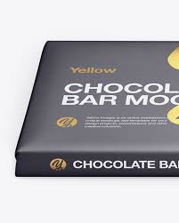 Download Paper Chocolate Bar Mockup Front View High Angle Shot In Packaging Mockups On Yellow Images Object Mockups Yellowimages Mockups