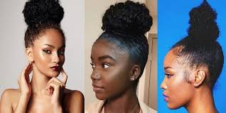 Using a comb, styling mousse and a whole lot of gel. Natural Hair Back Bun Styles For Short Hair Natural Hair Styles Hair Styles Hair Styles 2017