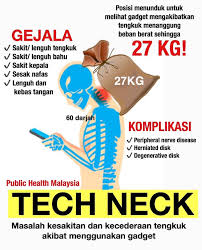 Antara penyebab sakit tengkuk di belakang adalah masalah sendi, kekejangan otot atau masalah disk degeneratif. Public Health Malaysia Awak Ye Awak La Tu Ini Nasihat Untuk Awak Bayangkan Sekiranya Ada Kampit Beras Dengan Berat 27 Kg Diletakkan Di Atas Tengkuk Anda Sepanjang Hari Itulah Yang Berlaku