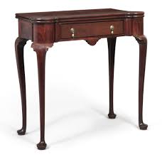 Very Fine And Rare Queen Anne Turret Corner Walnut Games Table Boston Massachusetts Circa 1760 Two Kn Americana Collection Antique Table Period Furniture