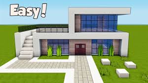 Browse and download minecraft modern house maps by the planet minecraft community. Minecraft How To Build A Small Easy Modern House Tutorial 25 Youtube Modern Minecraft Houses Minecraft House Tutorials Easy Minecraft Houses