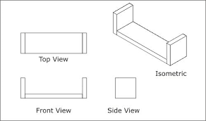 Simple Orthographic Drawing Orthographic Drawing Technical Drawing Isometric Drawing