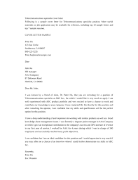 Cover Letter Telecommunication Engineering Cover Letter Format For Telecommunication Engineer