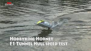 Hornet Formula 1 Tunnel Hull With 540 Outboard Motor R C Racing Boat At Boat Race Outboard Motors Hull