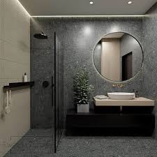 While black and white will always be a classic combo, consider mixing it up and swapping out black for a dark green instead. 25 Photo Ideas To Embrace Dark And Moody Colours For Your Bathroom