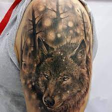 Wolf Tattoo Wolf Tattoo Armel Geometrischer Wolf Tattoo Wolf Pack Tattoo