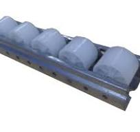 40*33 Sheet Metal Roller Track or Placon Roller with White Wheels for Material Transmission