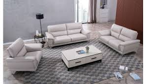 Sofas and couches by ashley homestore from the lastest styles of sleeper sofas to tufted leather couches, ashley homestore combines the latest trends with technology to give you the very best living room furniture. Angeline Light Grey Genuine Leather Sofa