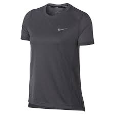 Nike Dri Fit Miler Women S Short Sleeve Running Top Grey Running Tops Womens Shorts Tops
