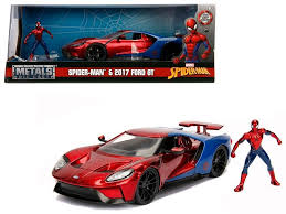 Soft and cuddly, this superhero pillow makes a great bedtime buddy. Hollywood Rides 1 24 Scale Marvel Spiderman Die Cast Vehicle With Figure By Jada Toys Walmart Com Ford Gt Spiderman Car Diecast Model Cars