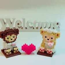 ダイソーのプチブロックを組み合わせてオリジナルフィギュアを作るのが凄い marry マリー 手作り 簡単 アイロンビーズ ペーパーフラワー