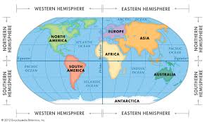 Hemisphere Hemispheres Of The World Kids Encyclopedia Children S Homework Help Kids Onli Continents And Oceans World Map Continents World Map Printable