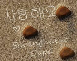 Buat para pecinta oppa, oenni, dan drama korea, pasti istilah saranghaeyo sudah biasa banget didengar. 7 Gambar Tulisan Korea I Love You Saranghae Grafis Media