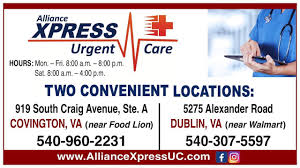 Do i need urgent care or er? Covington Dublin Va Urgent Care Alliance Xpress Urgent Care