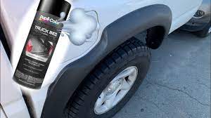 How 2 Paint Fender Flares W Spray Can Bed Liner Youtube