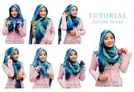 Cara memakai jilbab pashmina satin shawl motif l trend baru hijab 2016. Zolace Square Hijab Tutorial How To Wear Hijab Hijab Tutorial