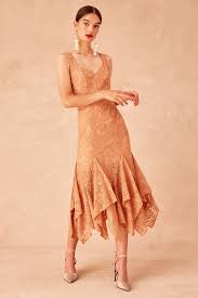 Lonely Lace Midi Dress Fawn Keepsake Bnkr Women Dress Online Lace Midi Dress Godet Dress