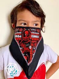 Bandana Style Kids Face Mask With Ear Loops Spiderman Marvel Superhero Child Neck Face Cover Summer Face Mask Breathable Cotton Usa In 2020 Face Masks For Kids Mask For Kids Bandana Styles