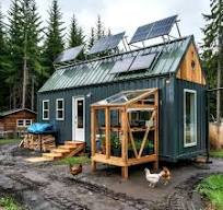Off-grid living in a 20ft shipping container home